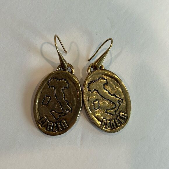 NWOT Patricia Nash Gold Italia Hanging Earring - Picture 1 of 5